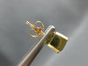 1.92CT AAA BLUE TOPAZ 14KT YELLOW GOLD CLASSIC SEMI BEZEL STUD EARRINGS #27663