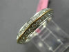 ESTATE 1.17CT DIAMOND 18KT 2 TONE GOLD TWO ROW ETERNITY WEDDING ANNIVERSARY RING
