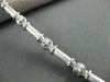 ESTATE LONG .55CT ROUND DIAMOND 14KT WHITE GOLD ETOILE TENNIS BRACELET #14732