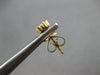 ESTATE .38CT DIAMOND 18KT YELLOW GOLD 3D CLASSIC FLOWER INVISIBLE STUD EARRINGS