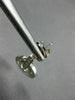 ESTATE .18CT  DIAMOND 14KT WHITE GOLD 3D ETOILE CIRCULAR HANGING EARRINGS #21309
