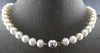 ESTATE AAA SOUTH SEA PEARL 14KT WHITE GOLD 3D 9MM CLASSIC LOVE NECKLACE #27950
