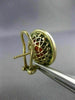 ANTIQUE LARGE ROUND AAA CORAL 14KT YELLOW GOLD CLASSIC CLIP ON EARRINGS #26082