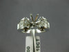 ESTATE WIDE 1.10CT DIAMOND 14KT WHITE GOLD 3D SEMI MOUNT ENGAGEMENT RING #11781