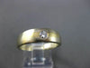 ESTATE .18CT DIAMOND 18KT WHITE & YELLOW GOLD SOLITAIRE BURNISH MEN RING  #11227