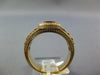 WIDE 2.38CT DIAMOND & AAA CITRINE 14KT YELLOW GOLD PEAR SHAPE & ROUND BEZEL RING