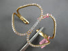 EXTRA LARGE 2.77CT DIAMOND 18KT ROSE GOLD DOUBLE TEAR DROP LOVE BANGLE BRACELET