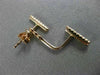 ESTATE .31CT ROUND & BAGUETTE DIAMOND 14KT ROSE GOLD ELONGATED HANGING EARRINGS
