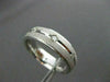 ESTATE WIDE .26CT DIAMOND 14K WHITE GOLD ETOILE ETERNITY ANNIVERSARY RING #14344