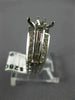 ANTIQUE .90CT DIAMOND 14KT WHITE GOLD FILIGREE SEMI MOUNT ENGAGEMENT RING #9872