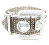 EXTRA LARGE 28.99CT WHITE & FANCY CHOCOLATE DIAMOND 18K WHITE GOLD BELT BRACELET