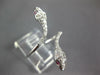 ESTATE LARGE .38CT DIAMOND & AAA RUBY 18KT WHITE GOLD 3D DOUBLE SNAKE FUN RING