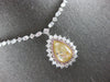 EXTRA LARGE 17.07CT MULTI COLOR DIAMOND 18KT WHITE & ROSE GOLD PRINCESS NECKLACE