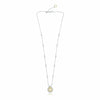 GIA 2.04CT WHITE & FANCY YELLOW DIAMOND 18K 2 TONE GOLD 3D TEAR DROP NECKLACE