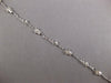 ESTATE .22CT DIAMOND 18KT WHITE GOLD 3D HEART & STAR BY THE YARD TENNIS BRACELET