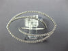ESTATE LARGE .48CT DIAMOND 18KT WHITE GOLD 3D SIDEWAYS LEAF CRISS CROSS FUN RING