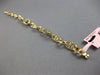 ESTATE LONG .65CT DIAMOND 14KT YELLOW GOLD CLASSIC OVAL LOVE KNOT LINK BRACELET