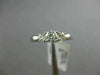 ESTATE .62CT DIAMOND 14K WHITE GOLD FILIGREE PAST PRESENT FUTURE ENGAGEMENT RING
