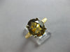 4.62CT DIAMOND & AAA SMOKY TOPAZ 18KT 2 TONE GOLD OVAL & ROUND LOVE RING #28200