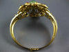 ANTIQUE 7.24CT DIAMOND & AAA EMERALD RUBY & ONYX 18K 2 TONE GOLD BANGLE BRACELET