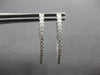 .72CT DIAMOND 18KT WHITE GOLD CLASSIC INSIDE OUT OVAL HOOP FUN HANGING EARRINGS