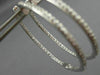 ESTATE 1.42CT ROUND DIAMOND 14KT WHITE GOLD 3D INSIDE OUT HOOP EARRINGS #18562