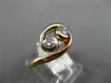 ESTATE .29CT DIAMOND 14KT WHITE & ROSE GOLD ETOILE INFINITY TWO STONE LOVE RING
