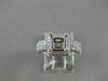 ESTATE 1.64CTW DIAMOND 14KT WHITE GOLD PAVE SEMI MOUNT ENGAGEMENT RING #19867