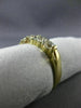ESTATE 1.0CT DIAMOND 14KT YELLOW GOLD ROUND 5 STONE SHARE PRONG ANNIVERSARY RING