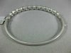 2.61CT DIAMOND & AAA SAPPHIRE 18KT WHITE GOLD OVAL SEMI ETERNITY BANGLE BRACELET