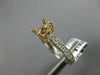 ESTATE .48CT DIAMOND 14KT 2 TONE GOLD 3D LUCIDA ROUND SEMI MOUNT ENGAGEMENT RING