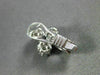 ESTATE LARGE .72CT DIAMOND 14K WHITE GOLD FLOWER CLUSTER CLIP ON EARRINGS #11499