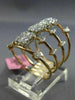 ESTATE EXTRA LARGE 1.25CT DIAMOND 18KT ROSE GOLD 3D MULTI ROW ANNIVERSARY RING