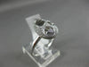 ESTATE LARGE .60CT ROUND DIAMOND 14K WHITE GOLD 3D OPEN PAVE PEAR SHAPE FUN RING