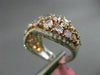 ESTATE 3.73CT DIAMOND 18K WHITE & ROSE GOLD 3D INFINITY WEDDING ANNIVERSARY RING