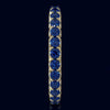 1.43CT AAA SAPPHIRE 14KT YELLOW GOLD CLASSIC SHARED PRONG ETERNITY FUN LOVE RING