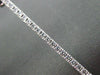 ESTATE LARGE .95CT DIAMOND 14KT WHITE GOLD CLASSIC ELONGATED TENNIS EARRINGS 2mm