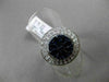ESTATE LARGE 2.29CT DIAMOND & SAPPHIRE 18KT WHITE GOLD 3D FILIGREE CIRCULAR RING