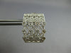 LARGE 1.05CT DIAMOND 18KT WHITE GOLD FILIGREE MILGRAIN CLIP ON HANGING EARRINGS