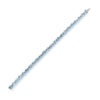 20.93CT AAA BLUE TOPAZ 14K WHITE GOLD CUSHION SEMI BEZEL CLASSIC TENNIS BRACELET
