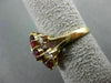 ANTIQUE WIDE 1.33CT DIAMOND & AAA RUBY 14KT YELLOW GOLD MULTI SHAPE RING #22051