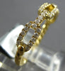 ESTATE .31CT DIAMOND 18KT YELLOW GOLD 3D CLASSIC MULTI LINK RECTANGULAR FUN RING