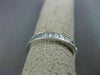 ESTATE .95CT BAGUETTE DIAMOND 14K WHITE GOLD SEMI ETERNITY ANNIVERSARY RING 1188