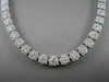 ANTIQUE 12.0CT WIDE 14KT WHITE ALL THE WAY AROUNG DIAMOND TENNIS NECKLACE