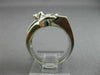 ANTIQUE WIDE .34CT DIAMOND 14K WHITE GOLD FLOWER FILIGREE ANNIVERSARY RING 26178