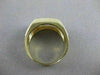ESTATE WIDE .25CT ROUND DIAMOND 14KT TWO TONE GOLD 3D STRIPED MEN'S RING #17572