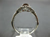 ESTATE 1.5CT WHITE & CHOCOLATE FANCY DIAMOND 14K WHITE GOLD OVAL ENGAGEMENT RING