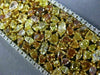 GIA LARGE 57.49CT MULTI COLOR DIAMOND 18KT 2 TONE GOLD CLUSTER TENNIS BRACELET