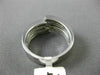 ESTATE WIDE .74CT DIAMOND 14KT WHITE GOLD SOLITAIRE BEZEL ENGAGEMENT RING #18414