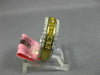 ESTATE .88CT WHITE & FANCY YELLOW DIAMOND 18K 2 TONE GOLD 3 ROW ANNIVERSARY RING